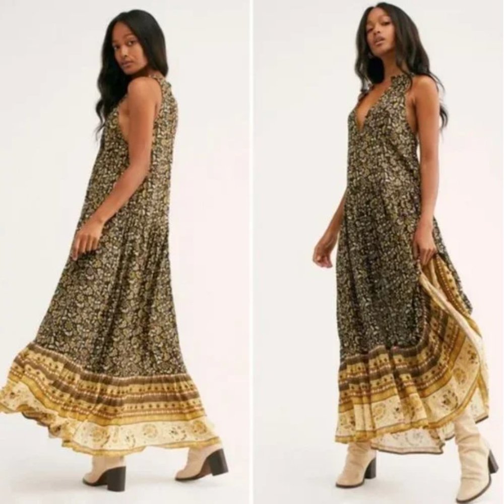 Spell x Free People Exclusive Dahlia Delirium Gold Metallic Extra Small XS